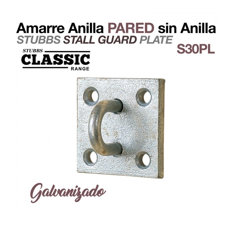 AMARRE ANILLA PARED SIN ANILLA GALVANIZADO S30PL STUBBS