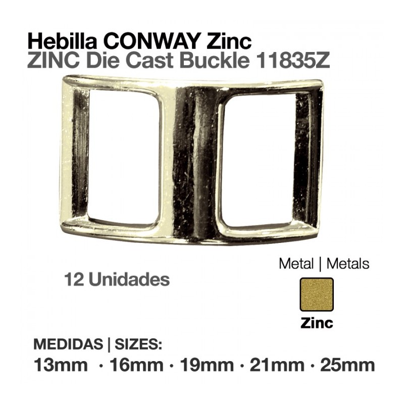 HEBILLA CONWAY ZINC 11835Z (12uds)
