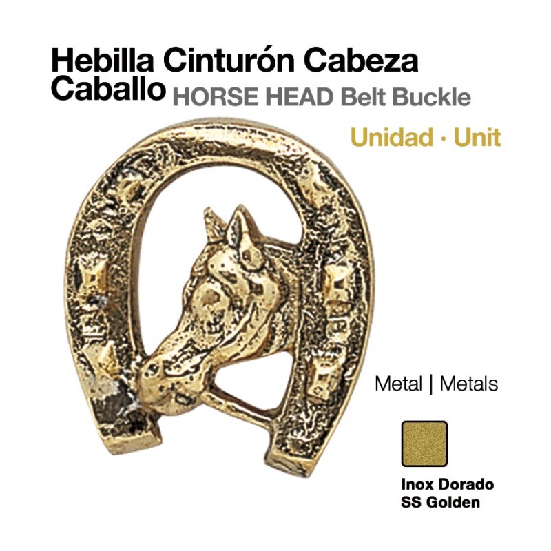 HEBILLA CINTURÓN CABEZA CABALLO UNIDAD