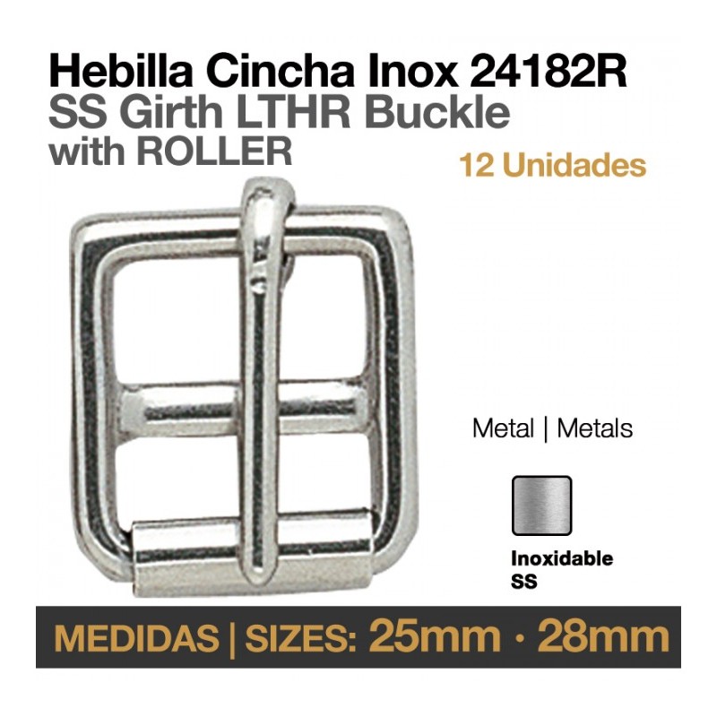 HEBILLA CINCHA INOX 24182R 12uds