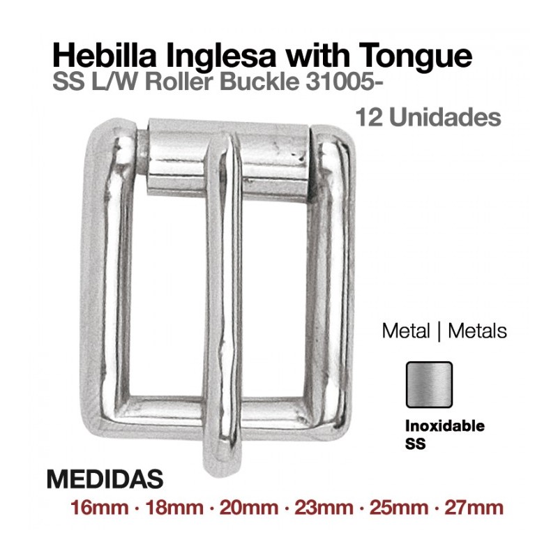 HEBILLA INGLESA W/TONGUE (12 uds)
