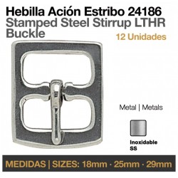 HEBILLA ACIÓN ESTRIBO INOX 24186