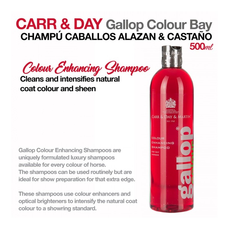 CARR & DAY CHAMPÚ CABALLOS ALAZÁN & CASTAÑO 500ml
