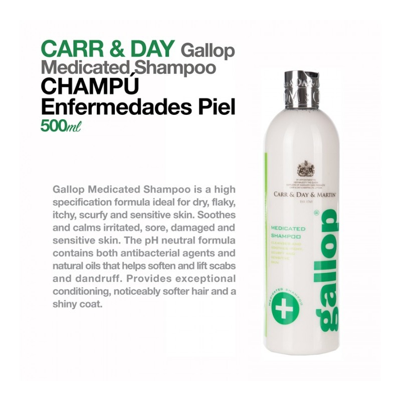 CARR & DAY CHAMPÚ ENFERMEDADES PIEL MEDICATED 0.5l