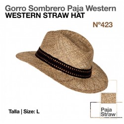 GORRO SOMBRERO PAJA WESTERN...