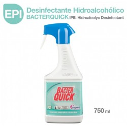 Desinfectante hidroalcohólico de secado rápido BACTER QUICK para la limpieza de superficies.