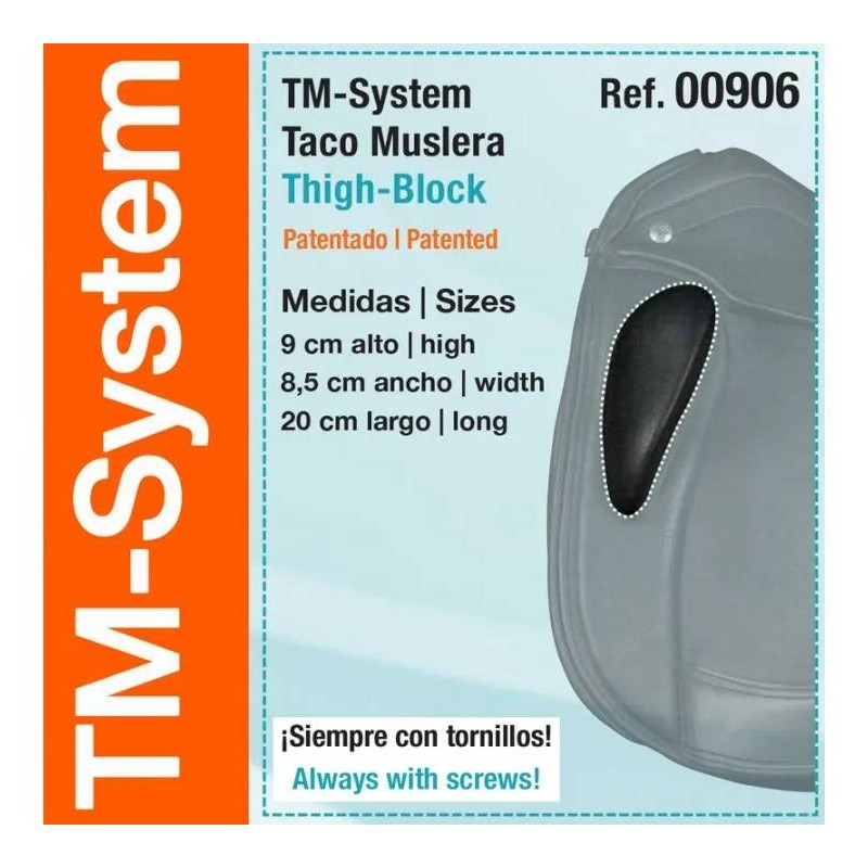 RODILLERA OPCIÓN SILLA ZALDI TM-S TACO MUSLERA