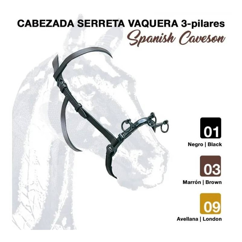 CABEZADA SERRETA VAQUERA 3-pilares