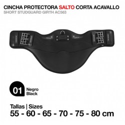 CINCHA PROTECTORA SALTO CORTA ACAVALLO AC563 NEGRO