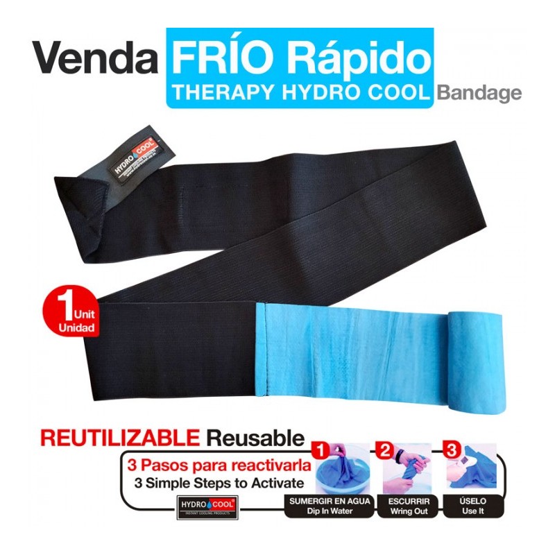 VENDA FRIO RÁPIDO REUTILIZABLE HYDROCOOL UNIDAD