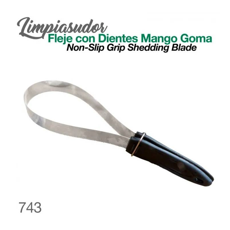 LIMPIASUDOR FLEJE CON DIENTES MANGO GOMA 743