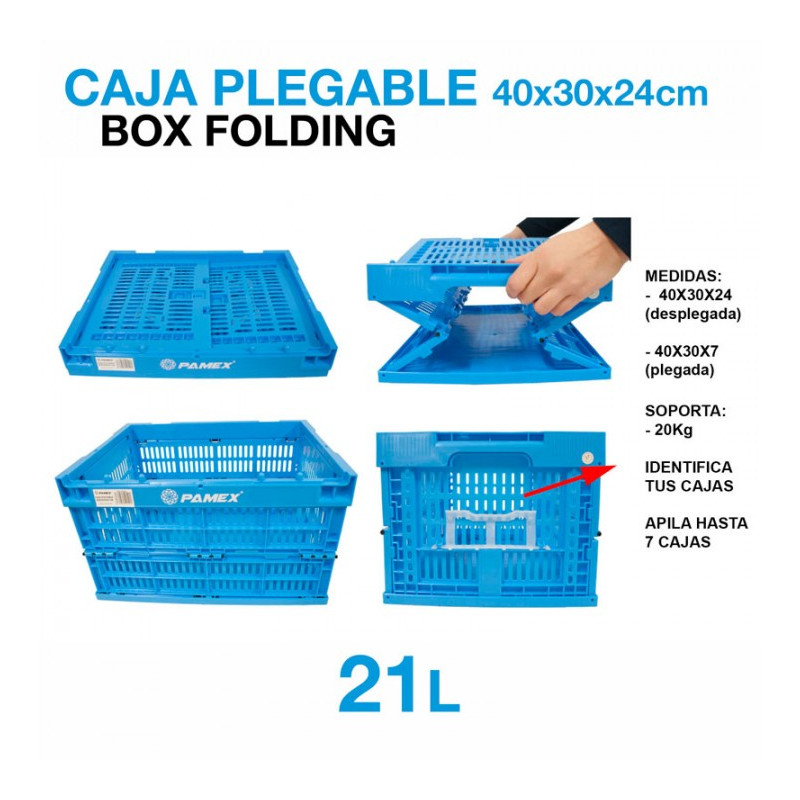 CAJA PLEGABLE 40X30X24 CM