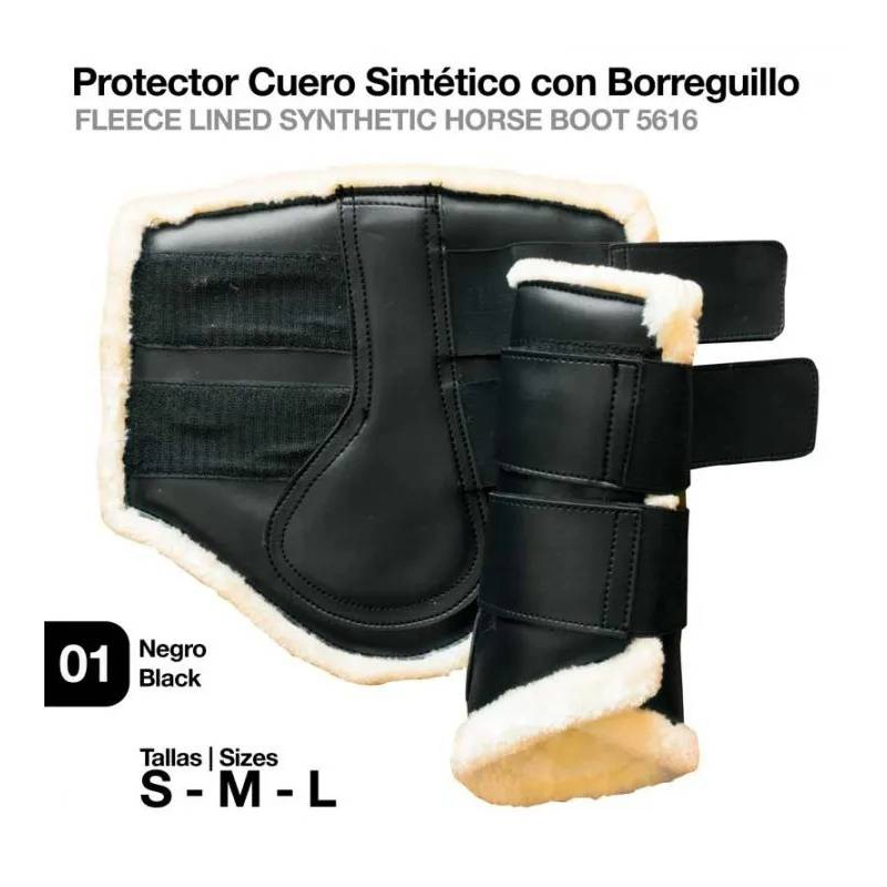 PROTECTOR CUERO SINTÉTICO CON BORREGUILLO