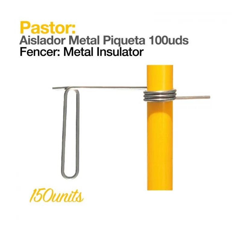 PASTOR: AISLADOR METAL PIQUETA 100uds