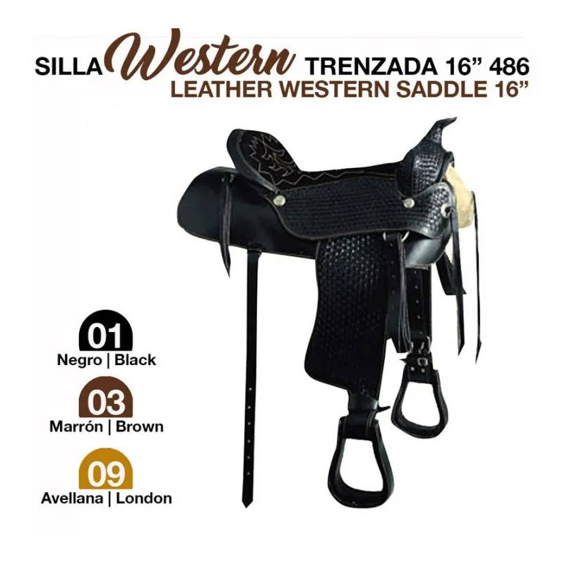 SILLA WESTERN TRENZADA 16 486