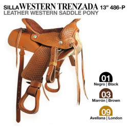 SILLA WESTERN TRENZADA 13 486-P