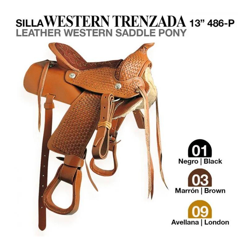 SILLA WESTERN TRENZADA 13 486-P