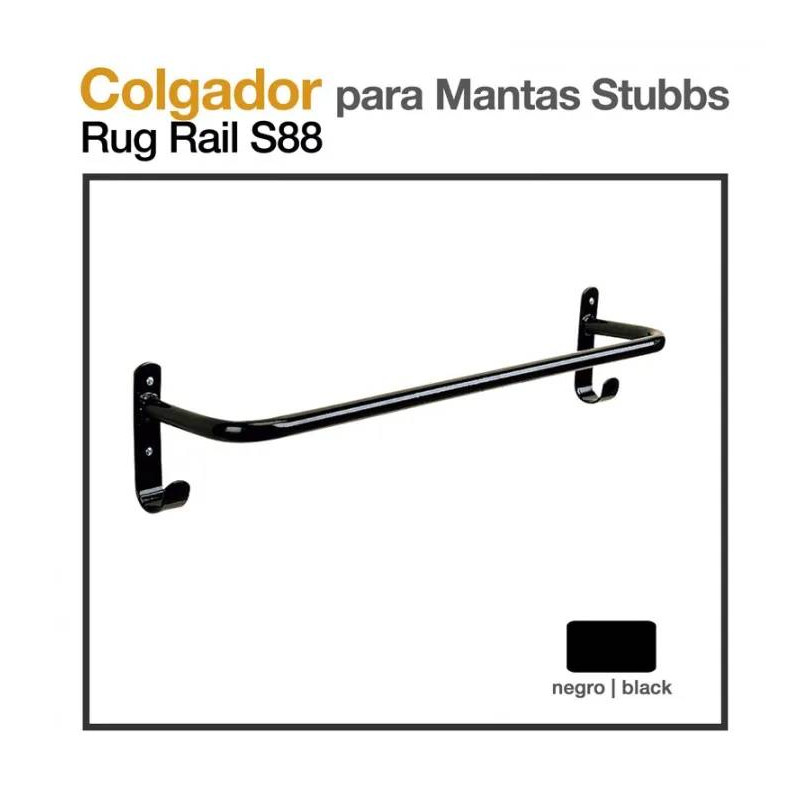 COLGADOR PARA MANTAS STUBBS S88 NEGRO