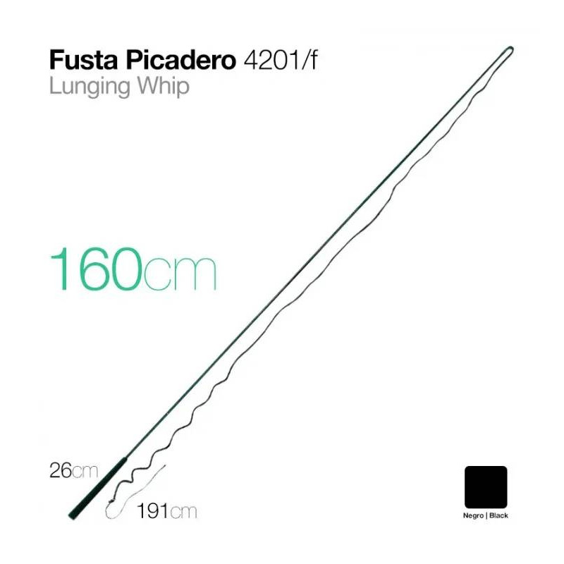 FUSTA PICADERO 4201/F NEGRO 160cm