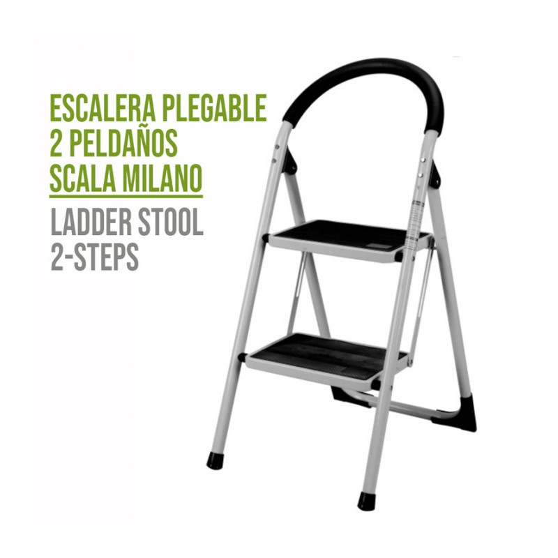 Escalera Plegable 2 Peldaños 85 cm - Bolton