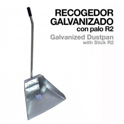 RECOGEDOR GALVANIZADO CON PALO R2