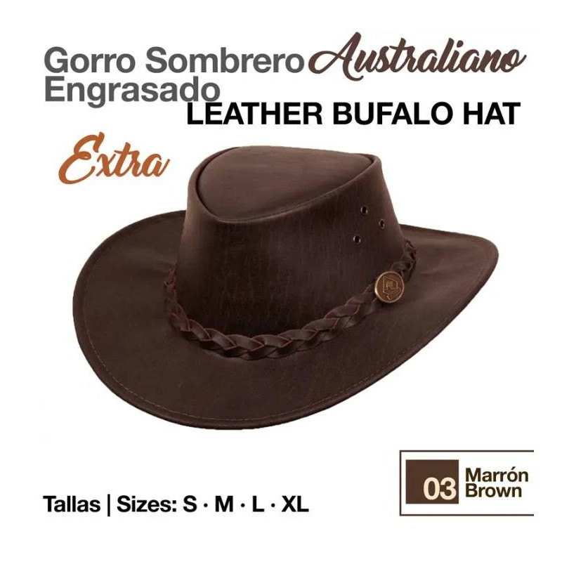 GORRO SOMBRERO AUSTRALIANO ENGRASADO EXTRA