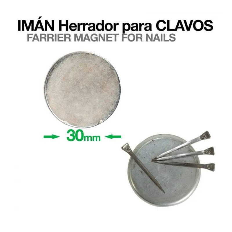 IMÁN HERRADOR PARA CLAVOS 30mm