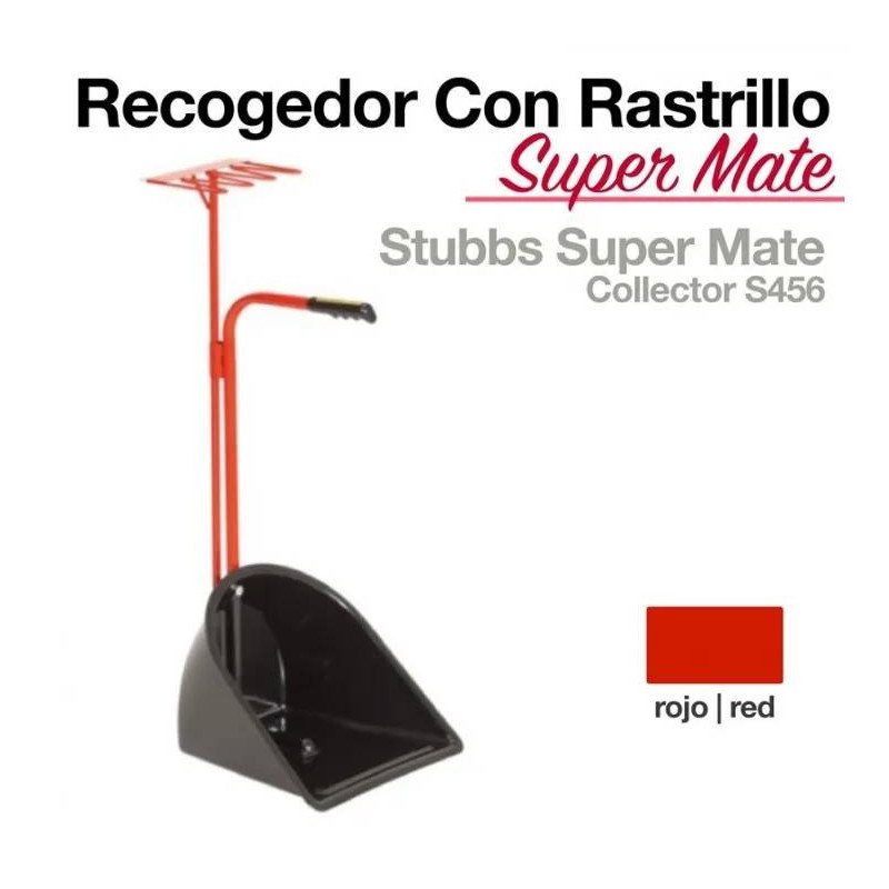 RECOGEDOR CON RASTRILLO SUPER MATE S456