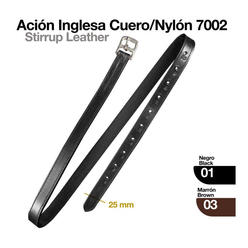 ACIÓN INGLESA CUERO/NYLON 7002