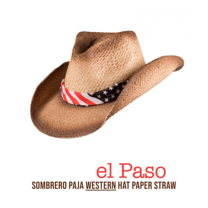 GORRO SOMBRERO PAJA WESTERN EL PASO 6H57