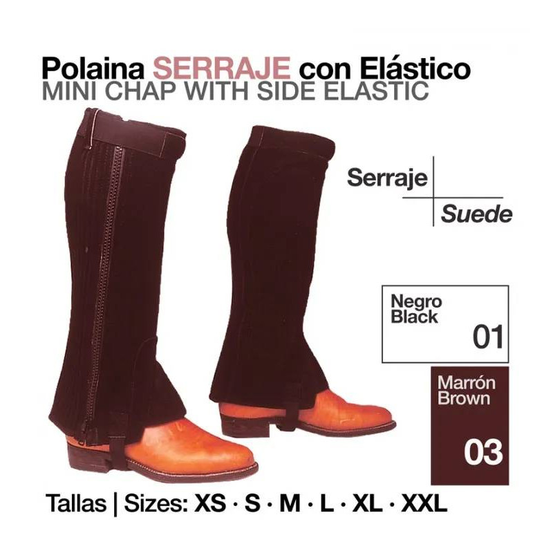 POLAINA SERRAJE CON ELÁSTICO