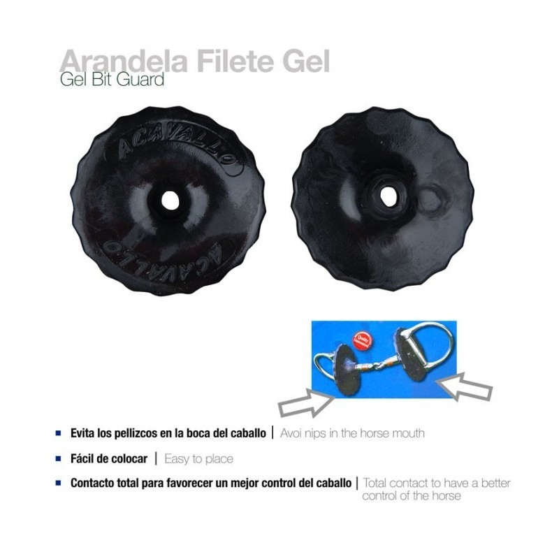 ARANDELA FILETE GEL BIT GUARD AC760 PAR NEGRO