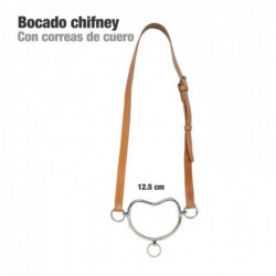 BOCADO CHIFNEY CON CORREAS DE CUERO 12.5cm