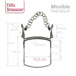 BOCADO FELIX BRASSEUR MOVIBLE 004H01 14.5cm