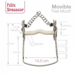 BOCADO FELIX BRASSEUR MOVIBLE 004H07 14.5cm