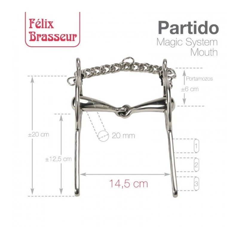 BOCADO FELIX BRASSEUR PARTIDO 004M01 14.5cm