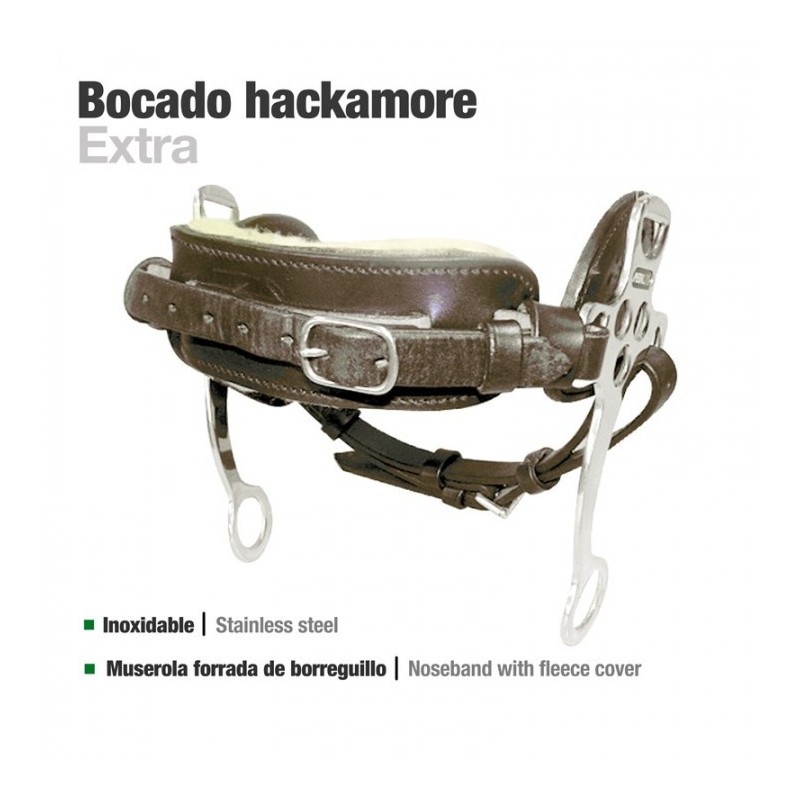 BOCADO HACKEMORE EXTRA CUERO INOX 251391-K