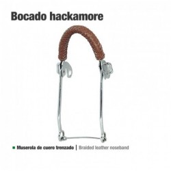 BOCADO HACKAMORE CUERO TRENZADO 25111