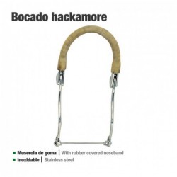 BOCADO HACKAMORE INOX GOMA 25108