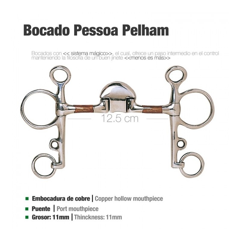 BOCADO PESSOA PELHAM COBRE PAM50180211