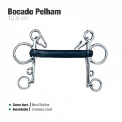 BOCADO PELHAM GOMA DURA INOX 21250R