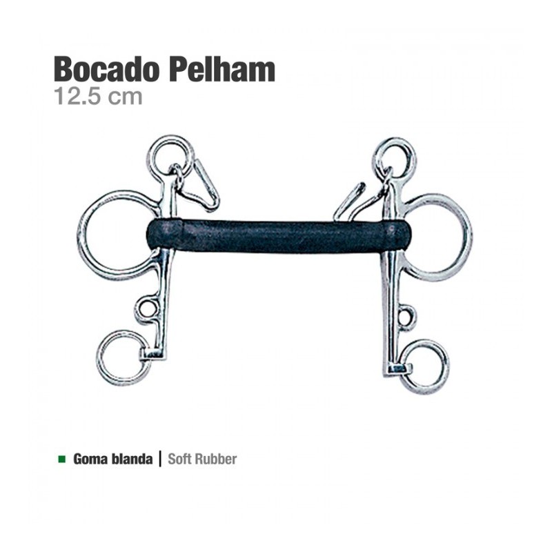 BOCADO PELHAM GOMA BLANDA 21251R