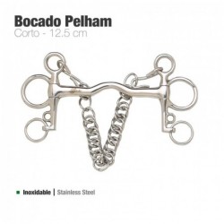 BOCADO PELHAM CORTO INOX 21250C-50X40 12.5cm