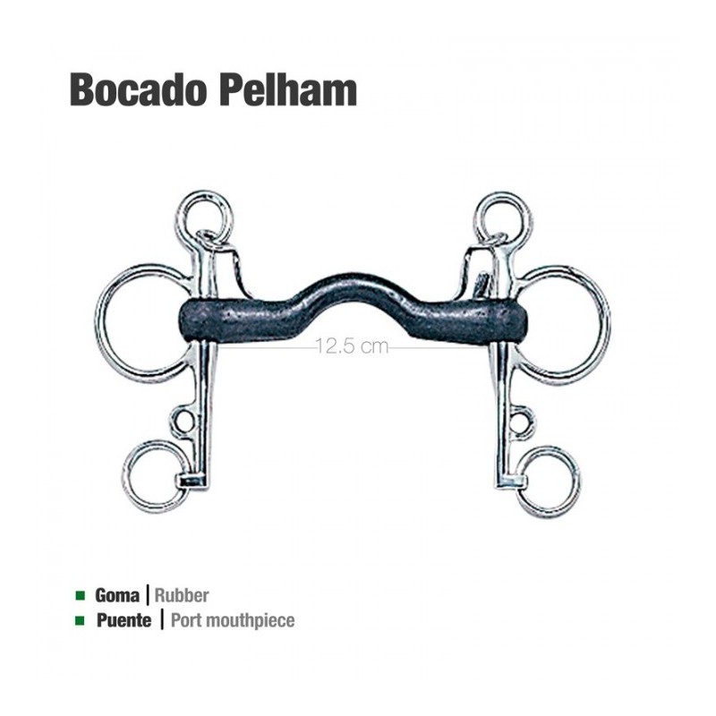 BOCADO PELHAM GOMA PUENTE 21250CR