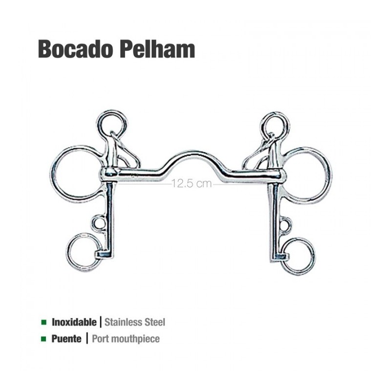 BOCADO PELHAM PUENTE INOX 2125071