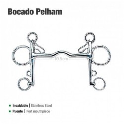 BOCADO PELHAM PUENTE INOX 21250C 10.5cm