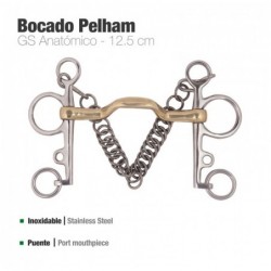 BOCADO PELHAM GS ANATÓMICO INOX