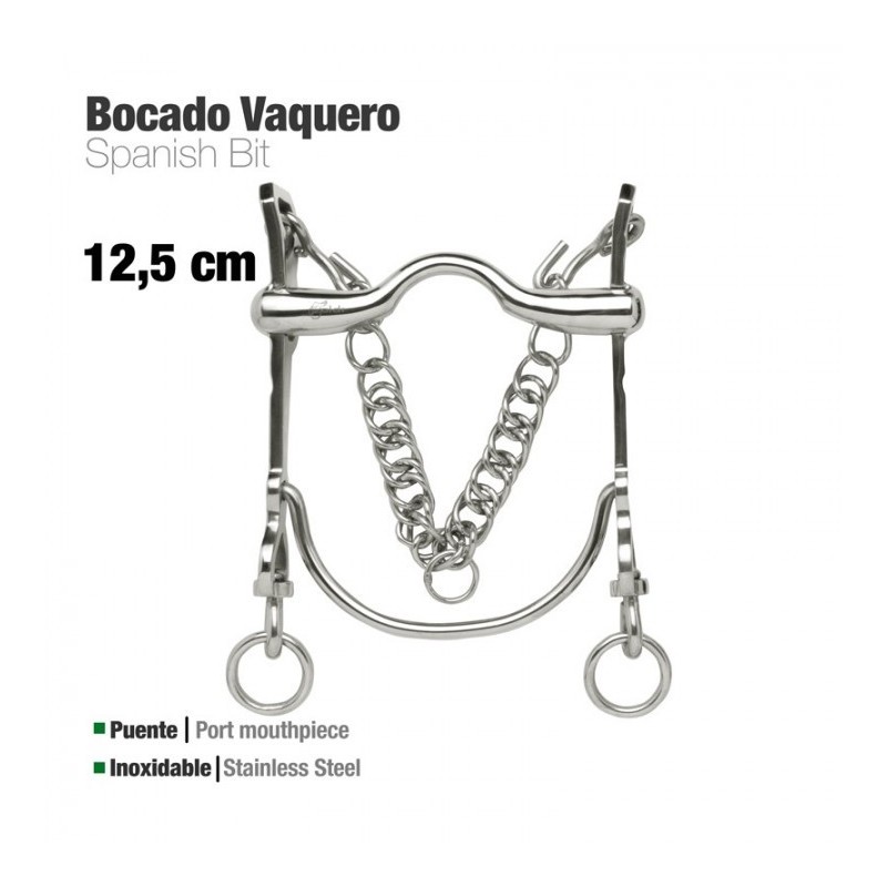 BOCADO VAQUERO INOX 217971 12.5cm