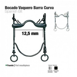 BOCADO VAQUERO BARRA CURVA 21797C CROMADO 12.5cm