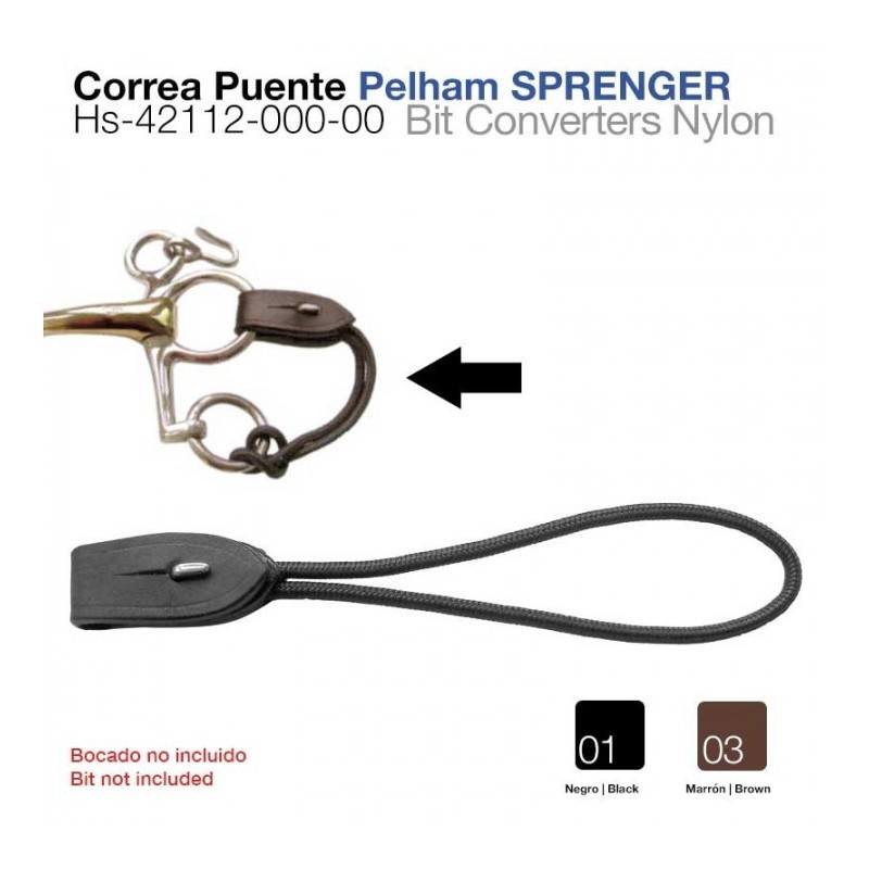 CORREA PUENTE PELHAM SPRENGER HS-42112-000-00 NEGRO